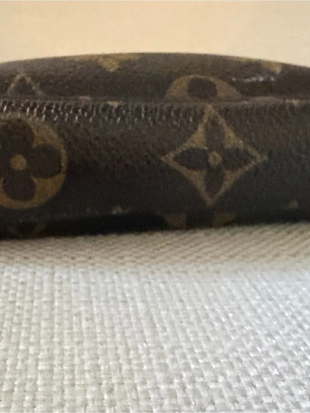 Louis Vuitton Monogram Mini Pochette in Brown with Gold Chain